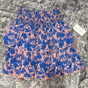 Universal Thread Blue Floral Mini Skirt